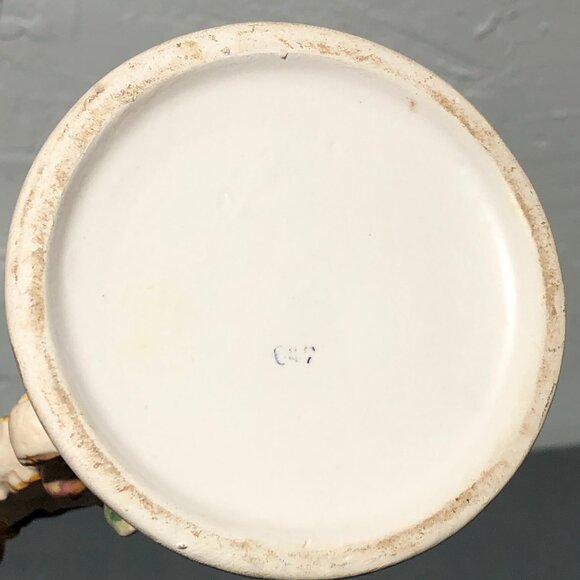 VTG Lenwile Ardalt Art Ware Japan numbered duo candlestick Passion Flower Fruit - Picture 5 of 12